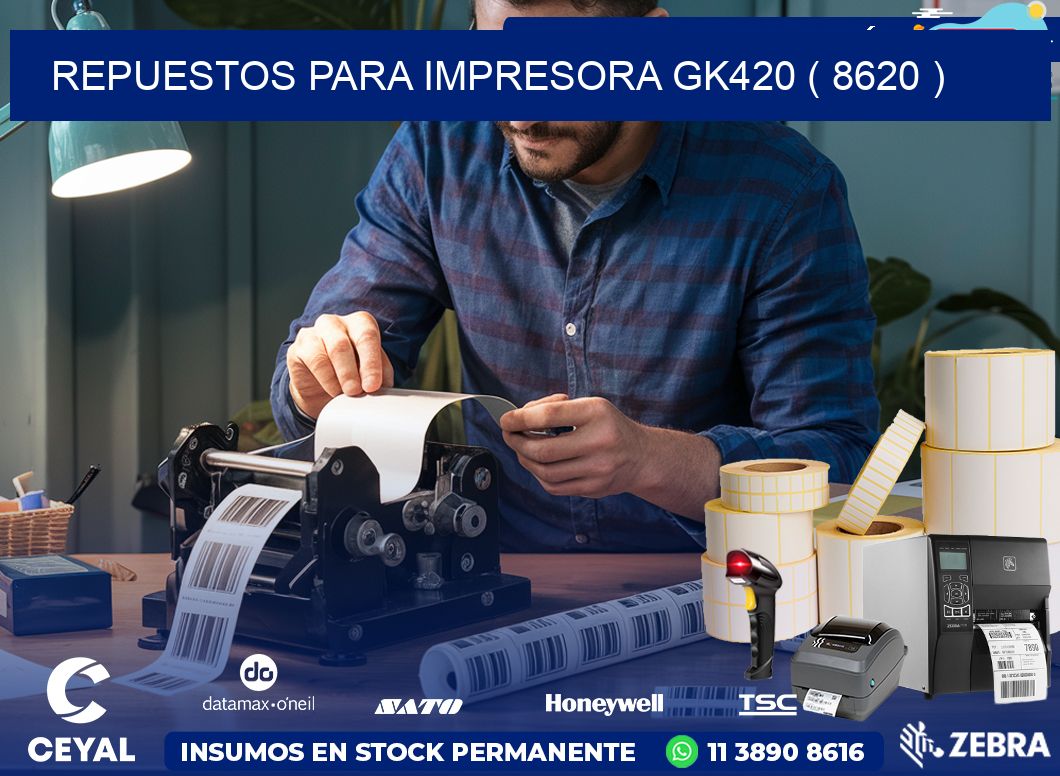 REPUESTOS PARA IMPRESORA GK420 ( 8620 )