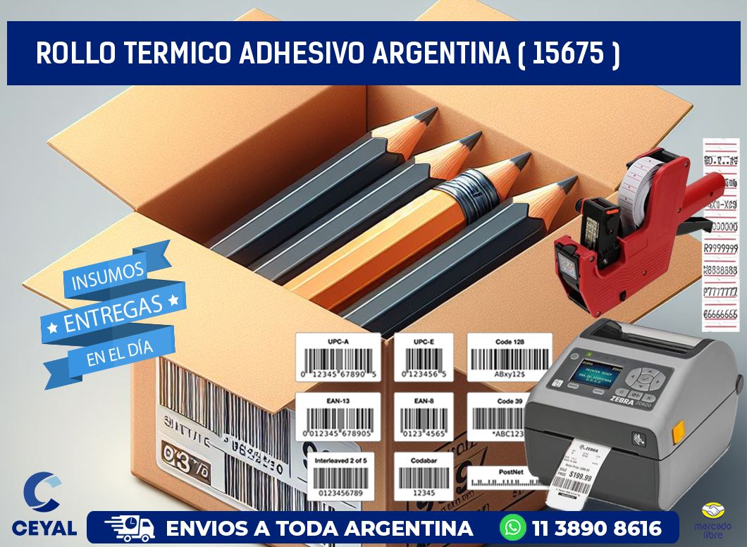 ROLLO TERMICO ADHESIVO ARGENTINA ( 15675 )