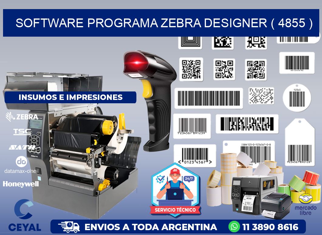 SOFTWARE PROGRAMA ZEBRA DESIGNER ( 4855 )