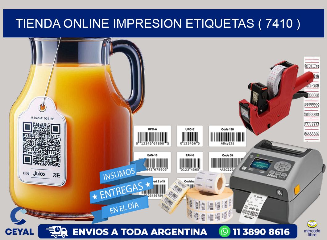 TIENDA ONLINE IMPRESION ETIQUETAS ( 7410 )