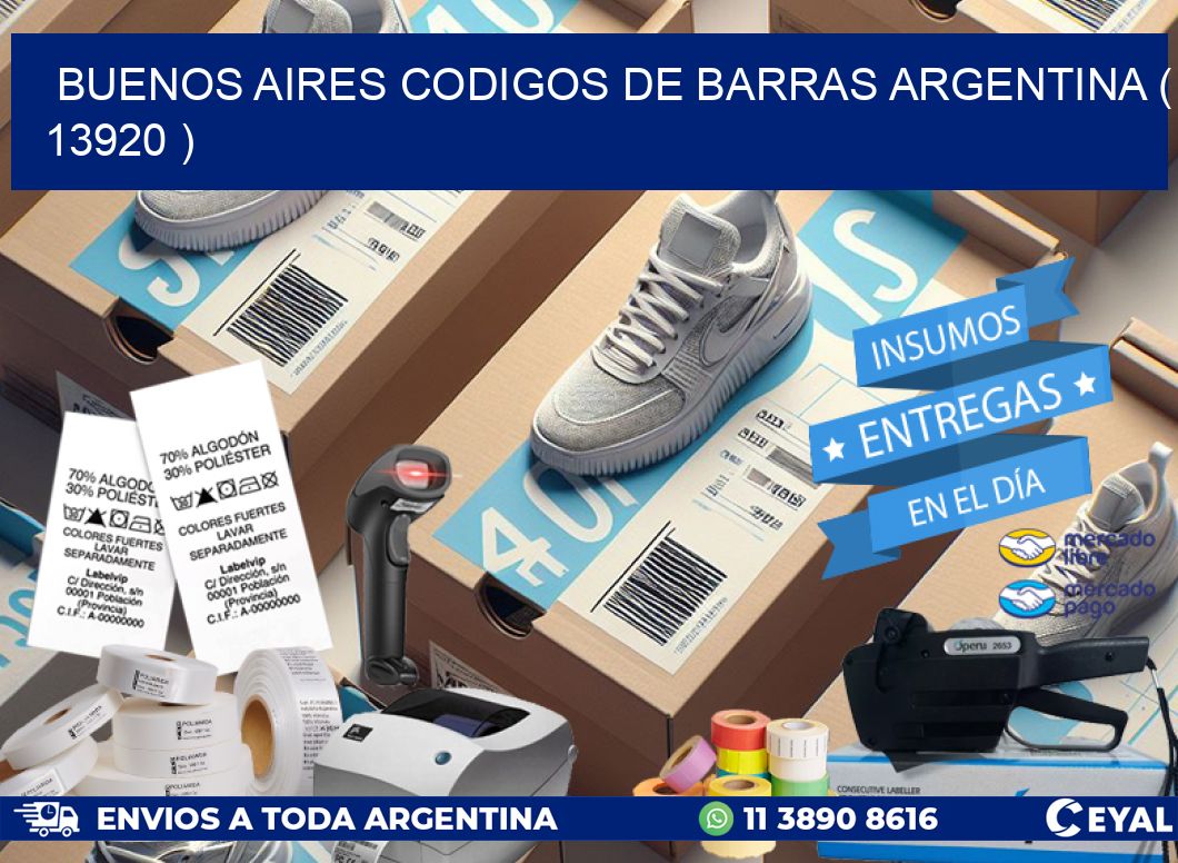 buenos aires codigos de barras argentina ( 13920 )