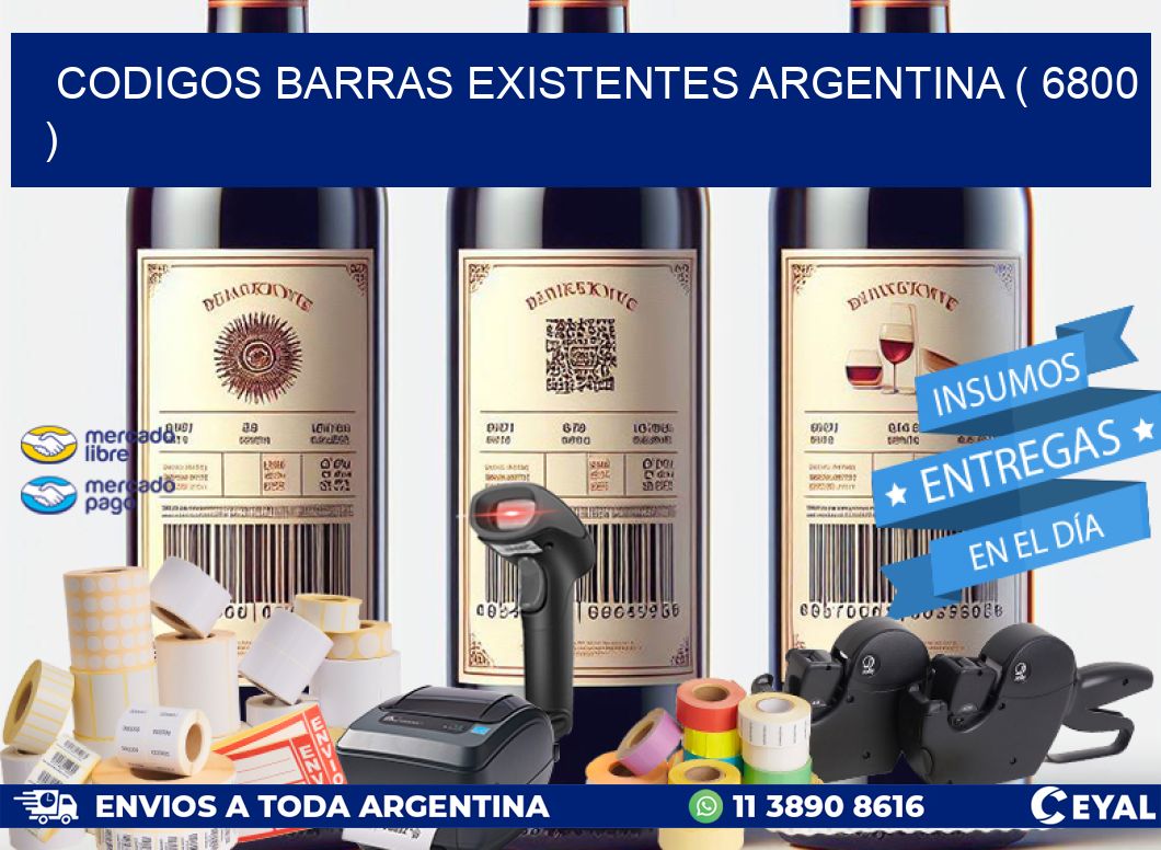 codigos barras existentes argentina ( 6800 )