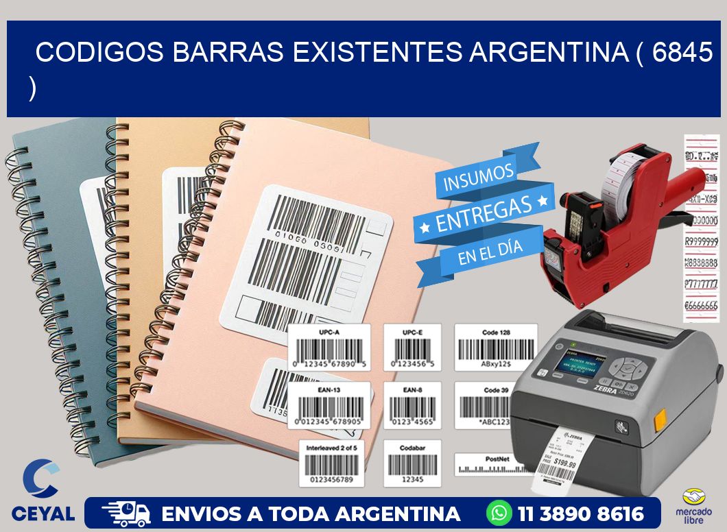 codigos barras existentes argentina ( 6845 )