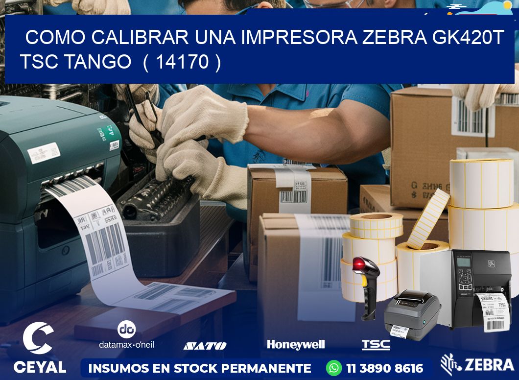 como calibrar una impresora zebra gk420t TSC TANGO  ( 14170 )