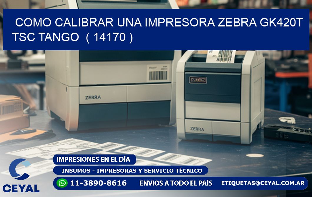 como calibrar una impresora zebra gk420t TSC TANGO  ( 14170 )