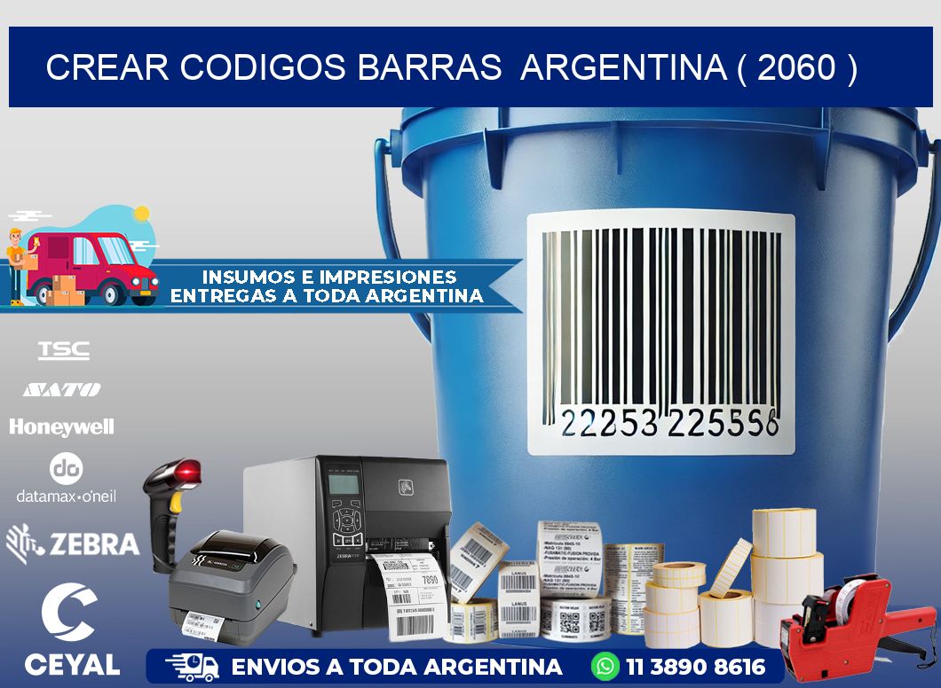 crear codigos barras  argentina ( 2060 )