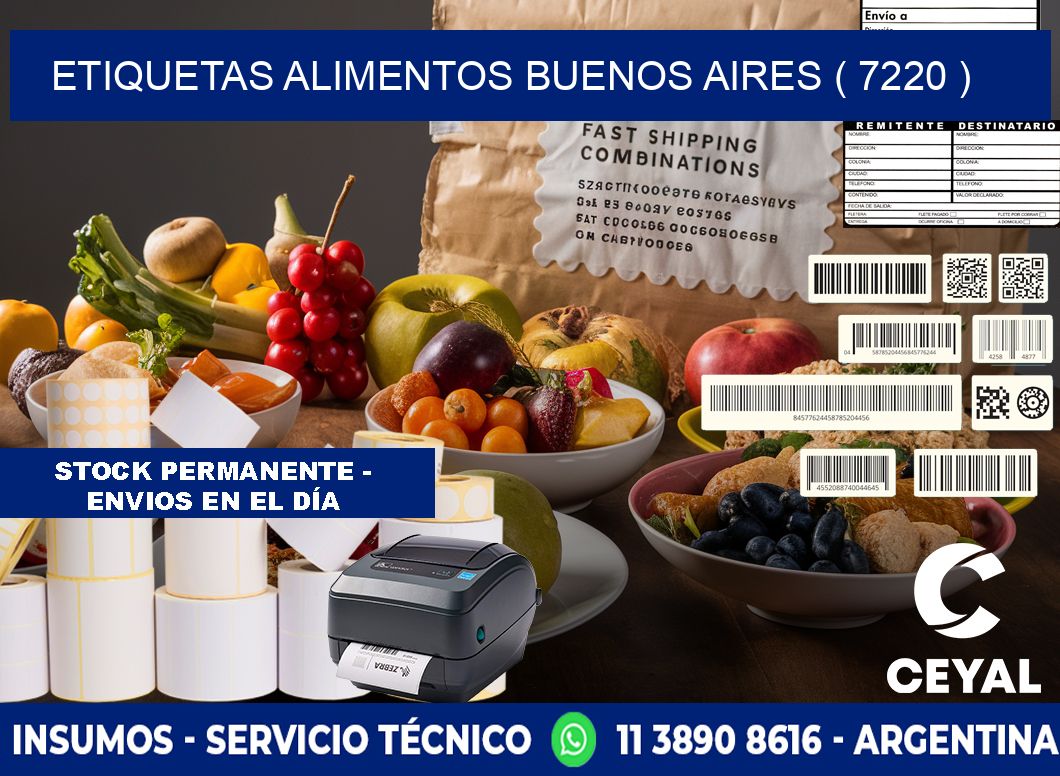 etiquetas alimentos buenos aires ( 7220 )