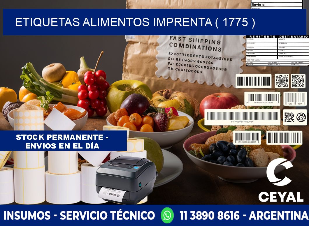 etiquetas alimentos imprenta ( 1775 )
