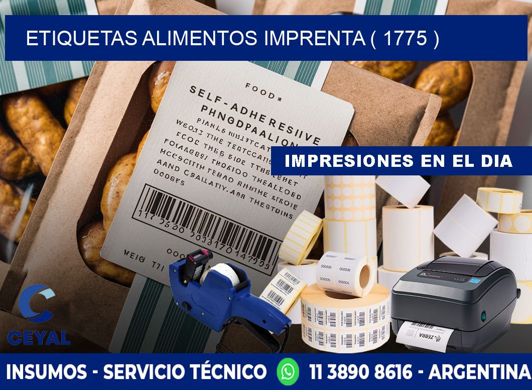 etiquetas alimentos imprenta ( 1775 )