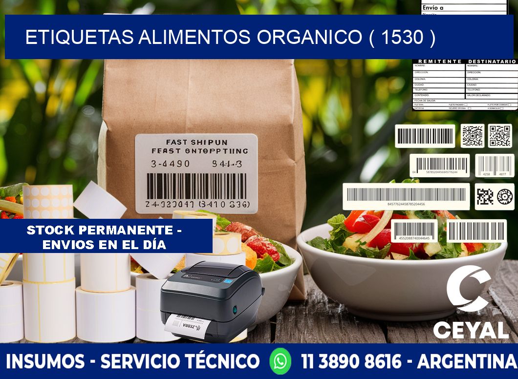 etiquetas alimentos organico ( 1530 )
