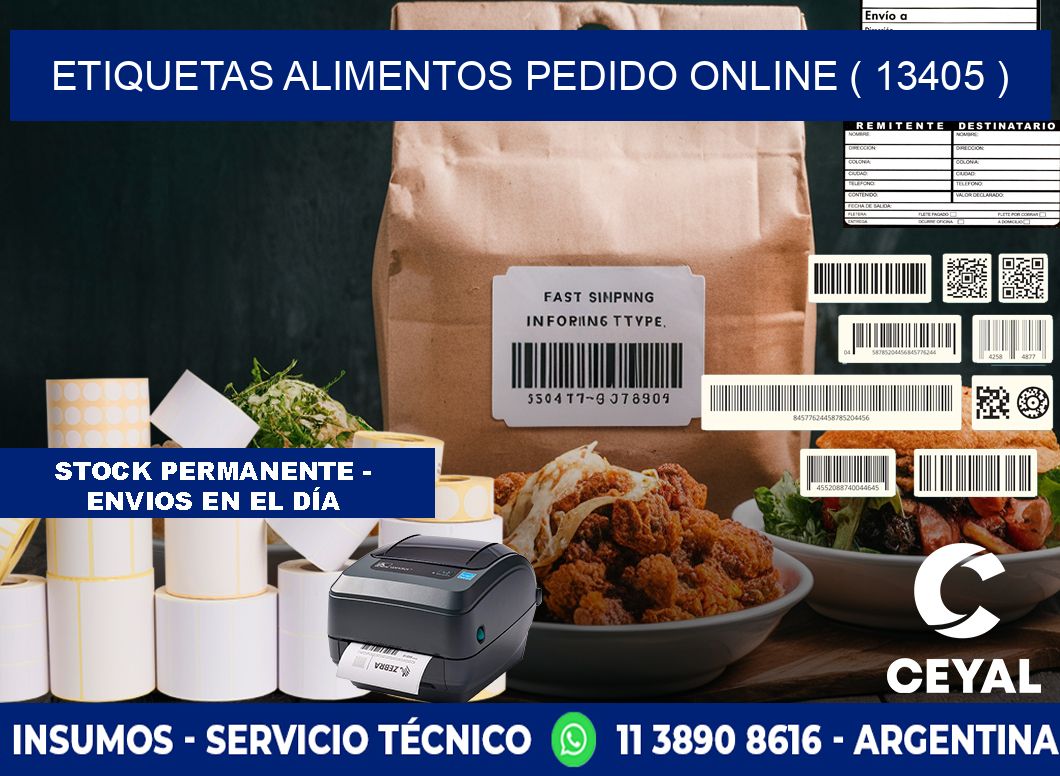 etiquetas alimentos pedido online ( 13405 )