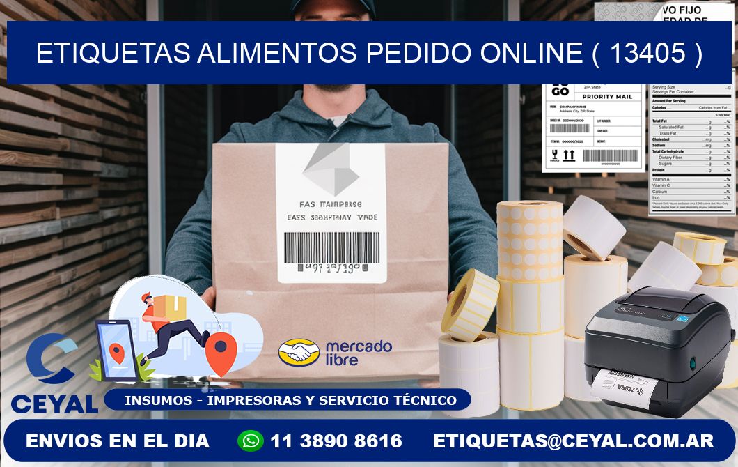 etiquetas alimentos pedido online ( 13405 )