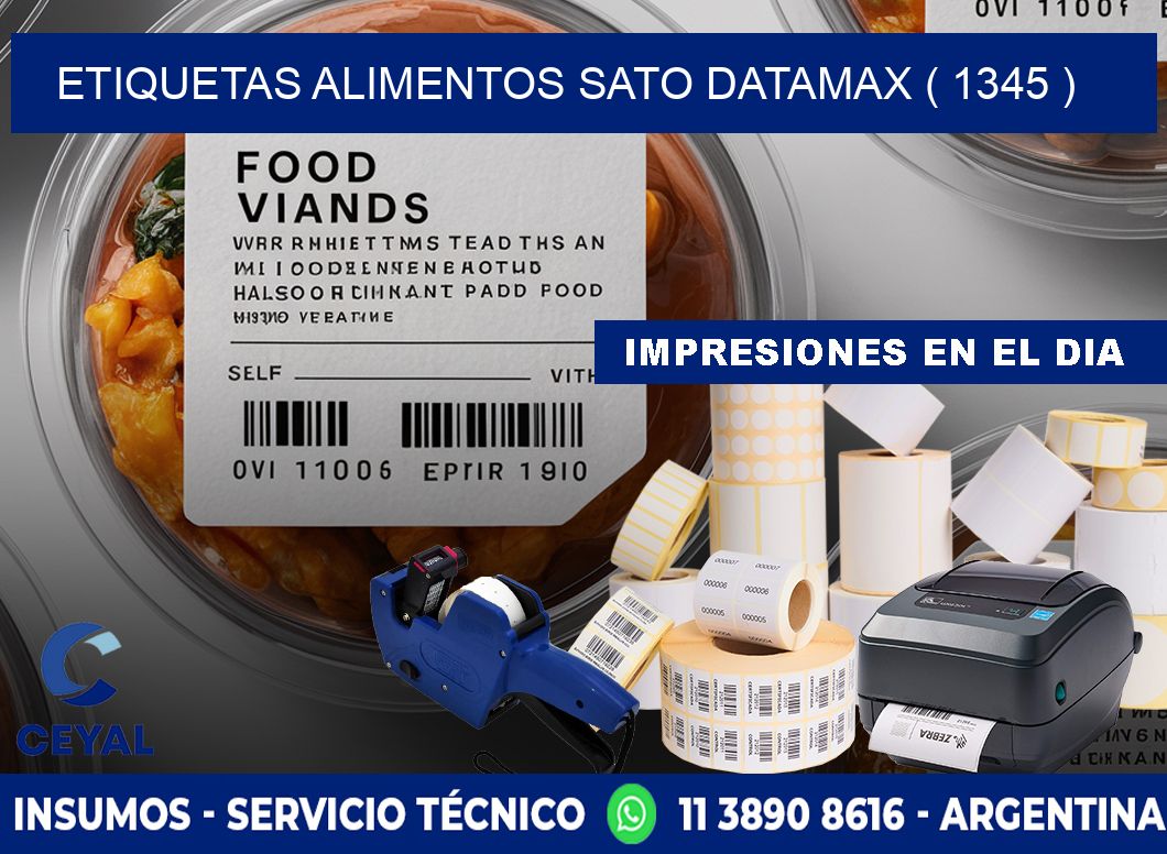 etiquetas alimentos sato datamax ( 1345 )