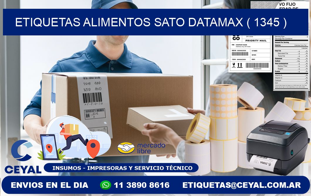 etiquetas alimentos sato datamax ( 1345 )