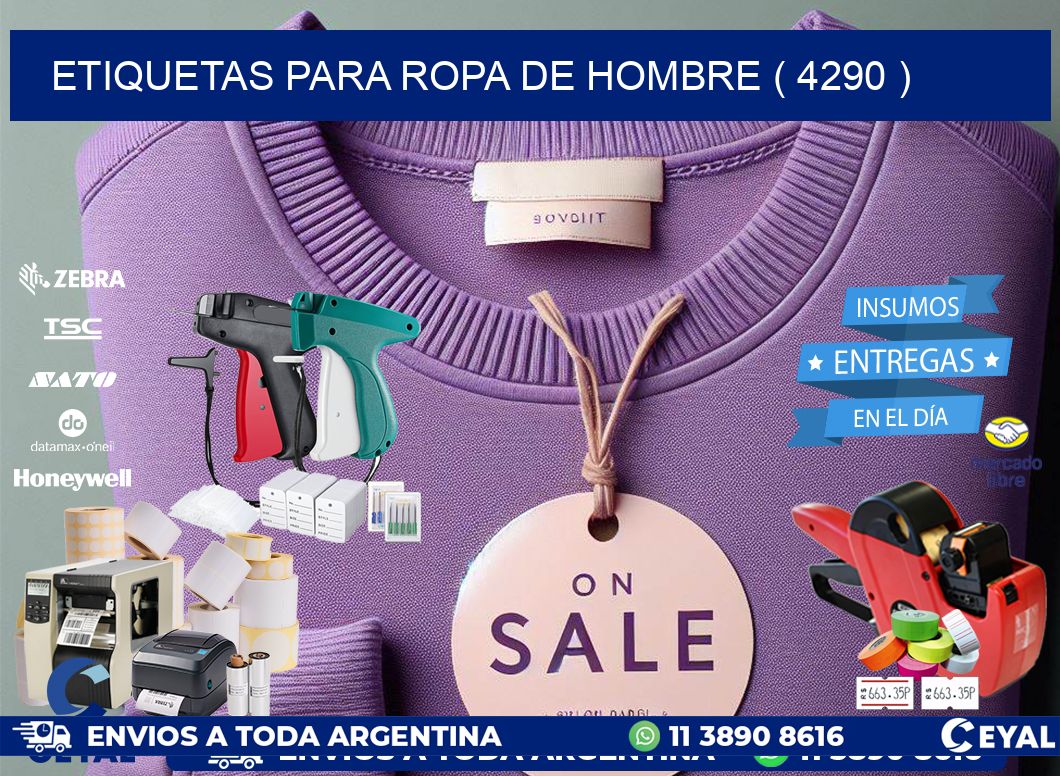 etiquetas para ropa de hombre ( 4290 )