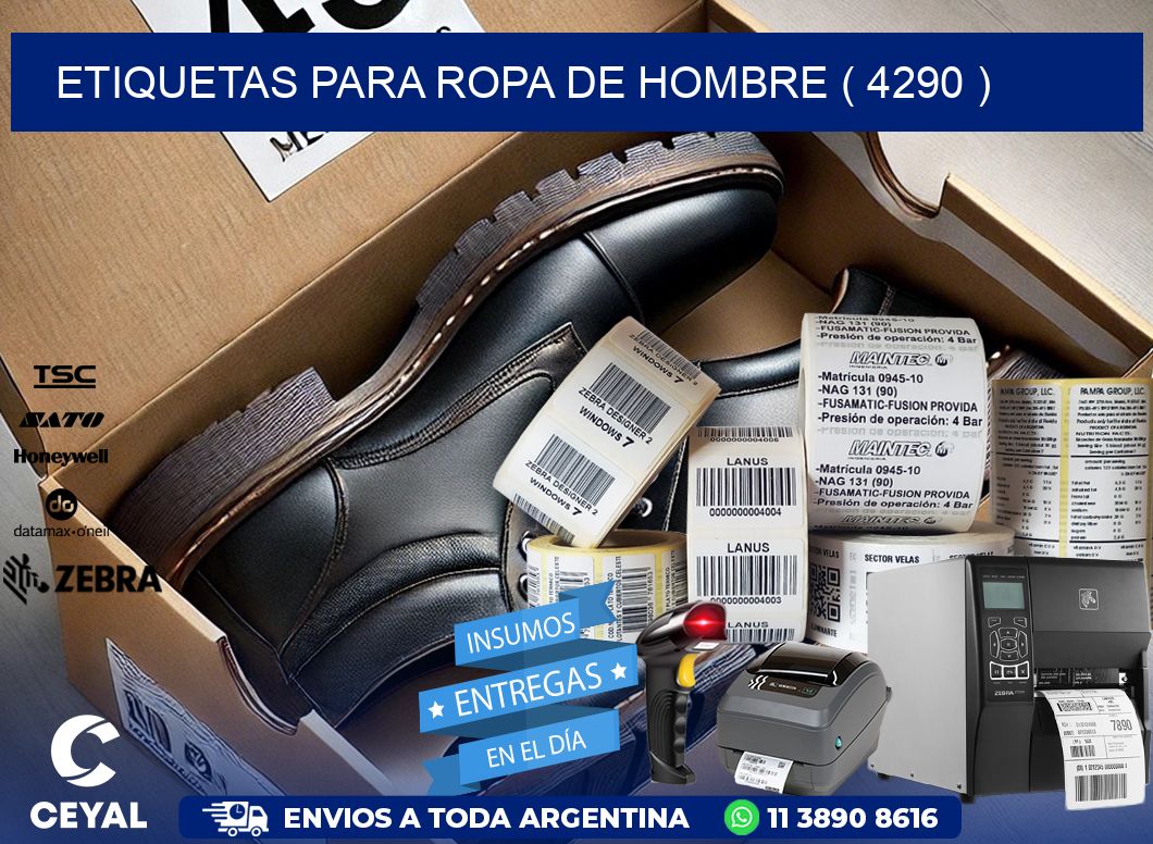 etiquetas para ropa de hombre ( 4290 )