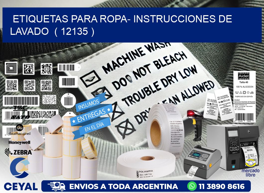 etiquetas para ropa- instrucciones de lavado  ( 12135 )