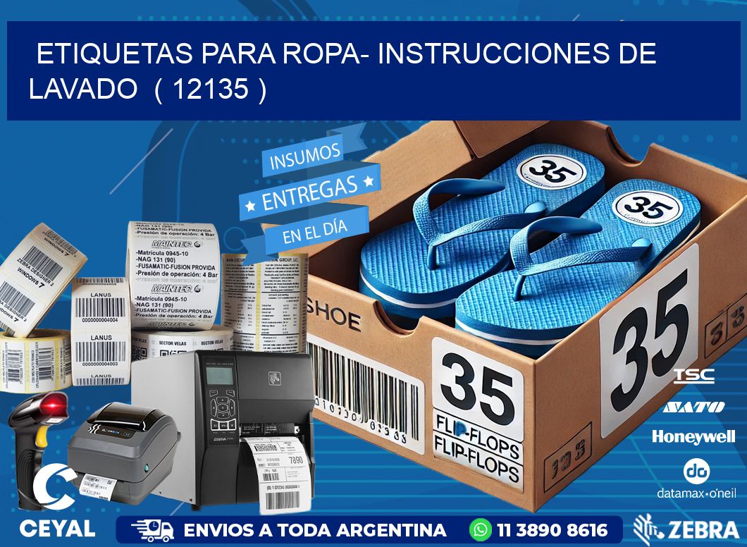 etiquetas para ropa- instrucciones de lavado  ( 12135 )