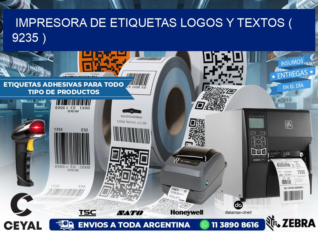 impresora de etiquetas logos y textos ( 9235 )