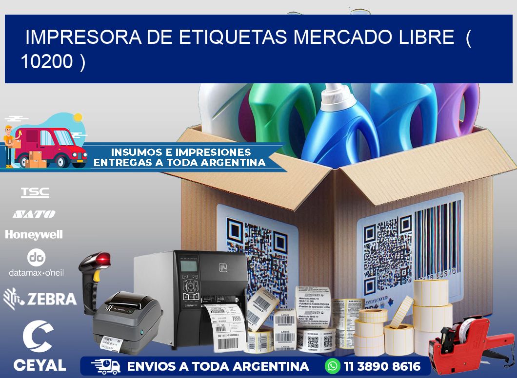 impresora de etiquetas mercado libre  ( 10200 )