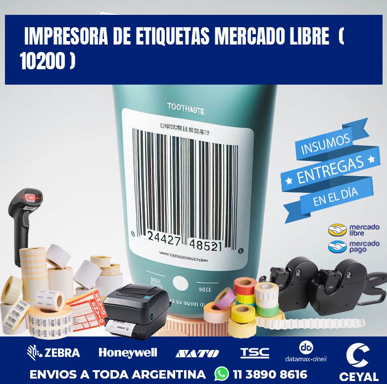 impresora de etiquetas mercado libre  ( 10200 )