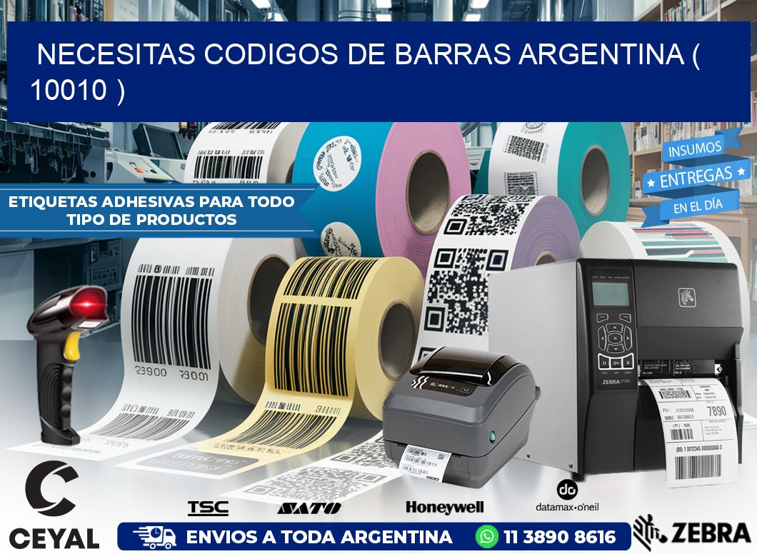 necesitas codigos de barras argentina ( 10010 )