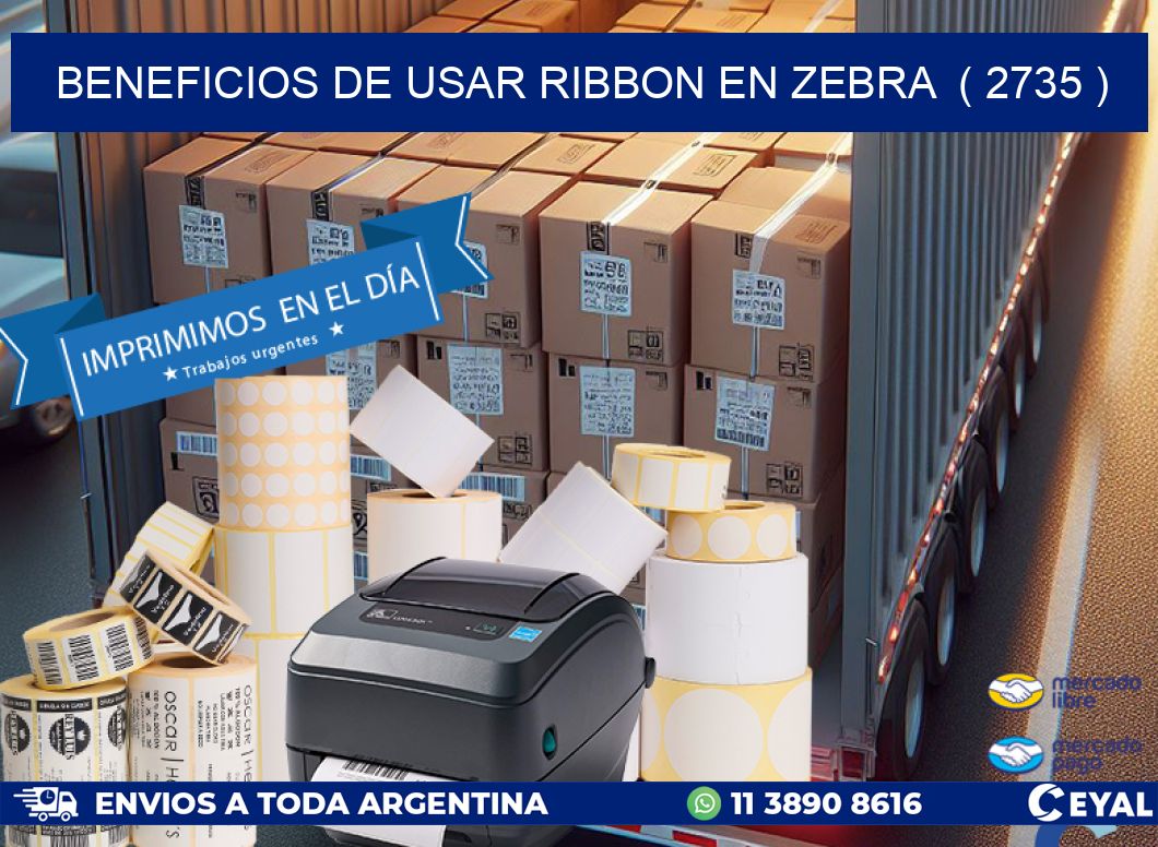 BENEFICIOS DE USAR RIBBON EN ZEBRA  ( 2735 )