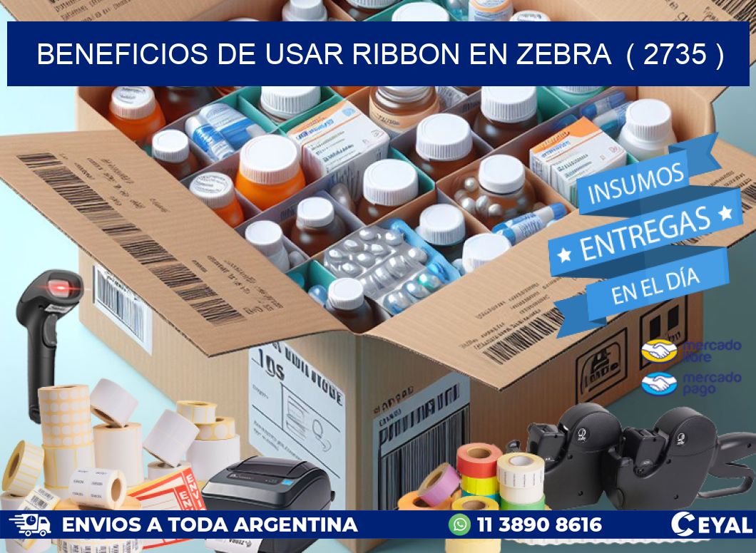 BENEFICIOS DE USAR RIBBON EN ZEBRA  ( 2735 )