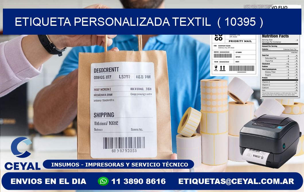 ETIQUETA PERSONALIZADA TEXTIL  ( 10395 )