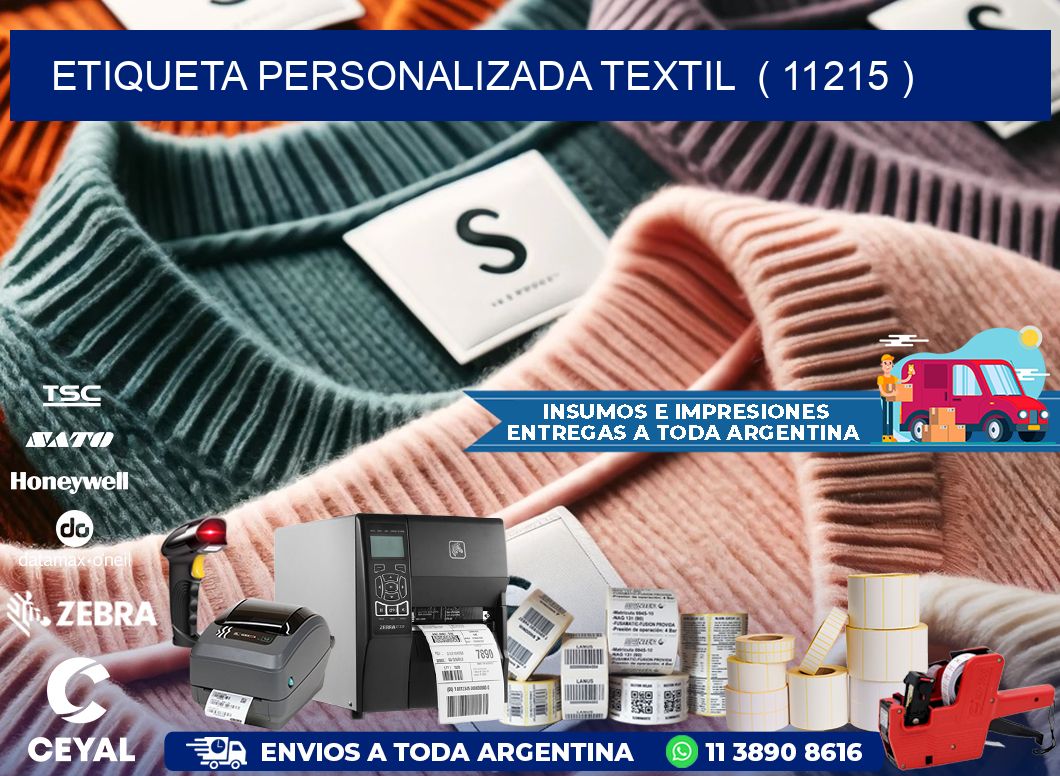 ETIQUETA PERSONALIZADA TEXTIL  ( 11215 )