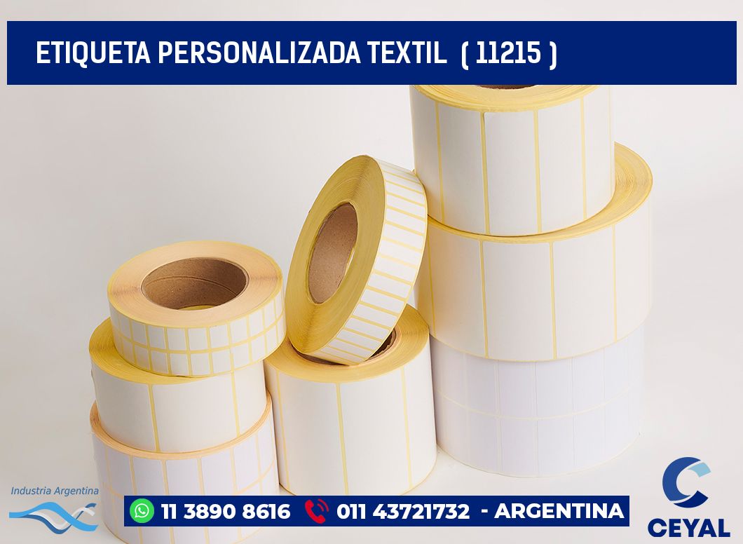 ETIQUETA PERSONALIZADA TEXTIL  ( 11215 )