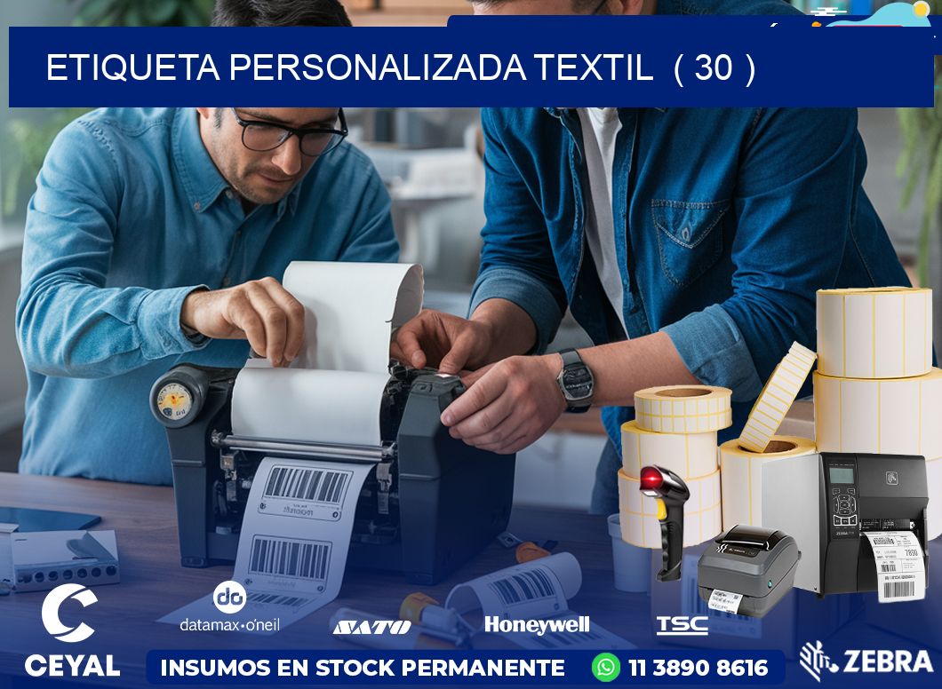 ETIQUETA PERSONALIZADA TEXTIL  ( 30 )