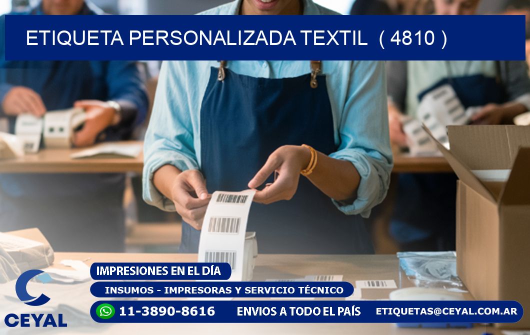 ETIQUETA PERSONALIZADA TEXTIL  ( 4810 )