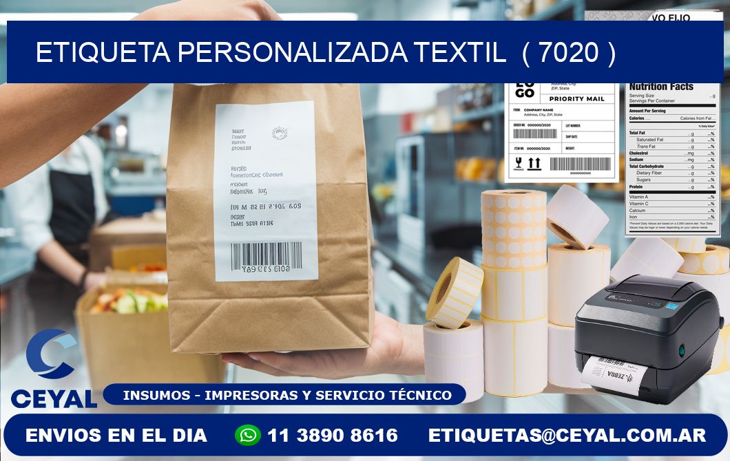 ETIQUETA PERSONALIZADA TEXTIL  ( 7020 )