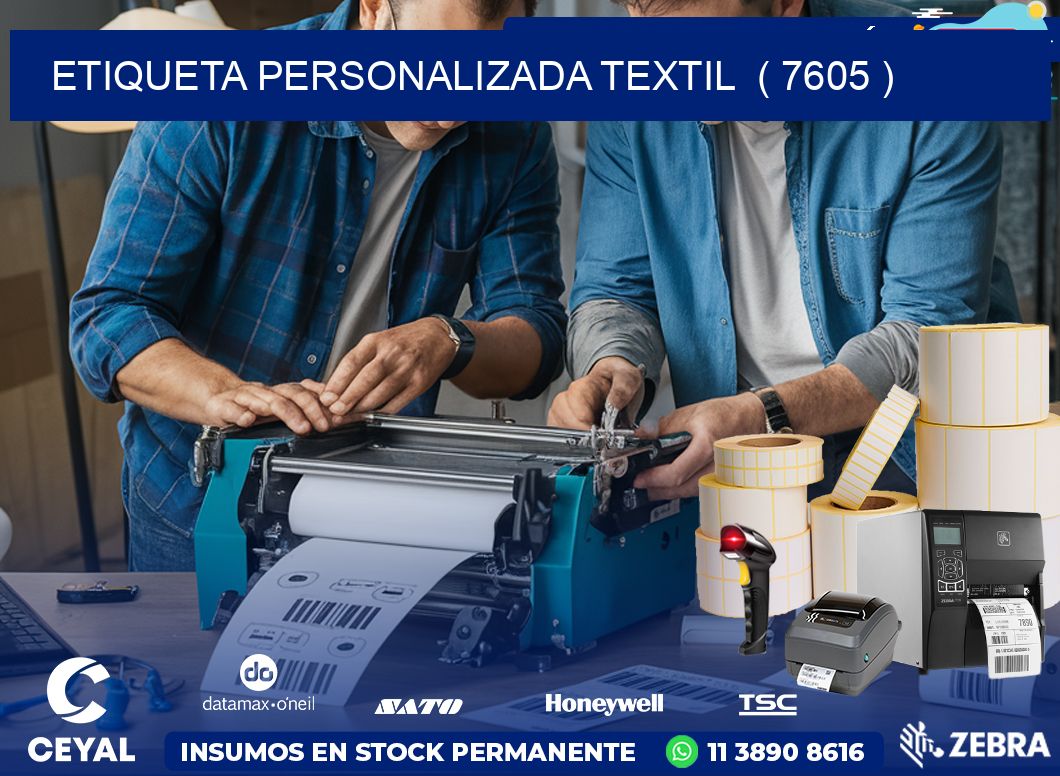 ETIQUETA PERSONALIZADA TEXTIL  ( 7605 )