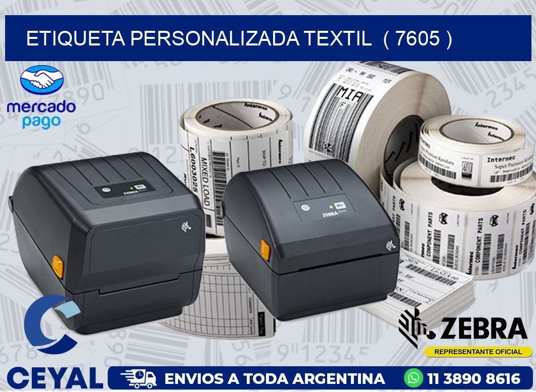 ETIQUETA PERSONALIZADA TEXTIL  ( 7605 )