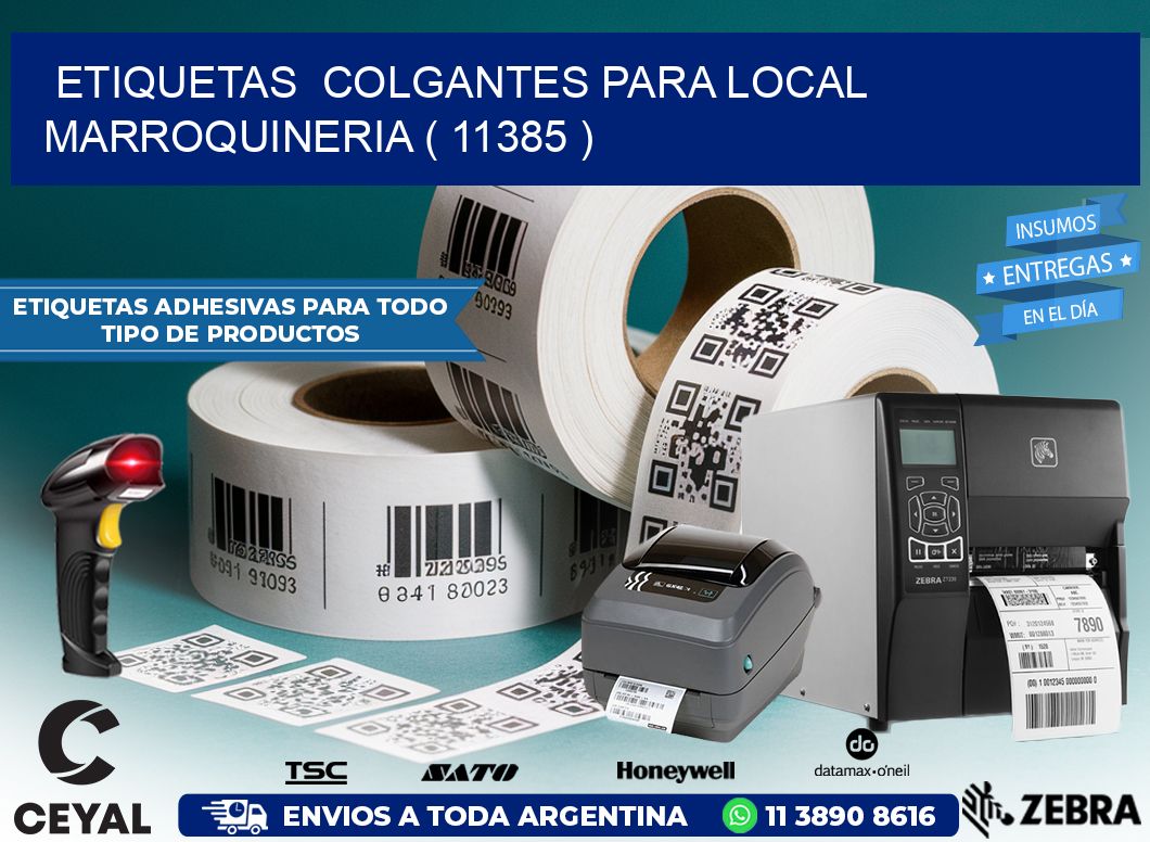 ETIQUETAS  COLGANTES PARA LOCAL MARROQUINERIA ( 11385 )