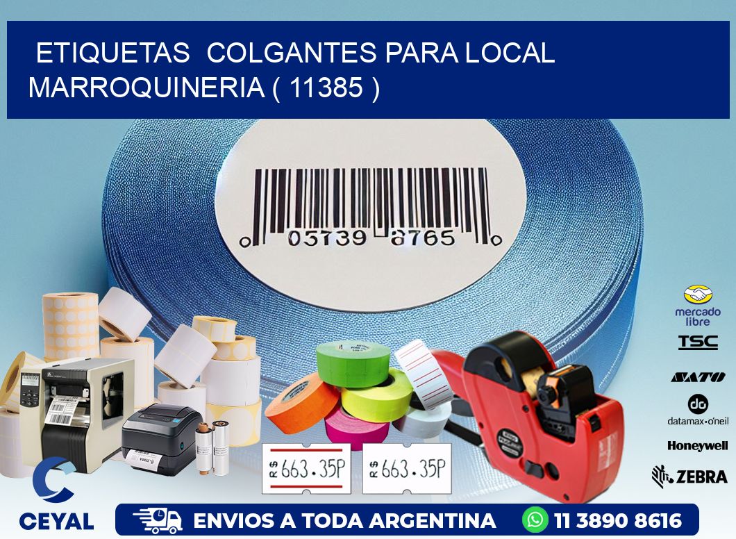 ETIQUETAS  COLGANTES PARA LOCAL MARROQUINERIA ( 11385 )