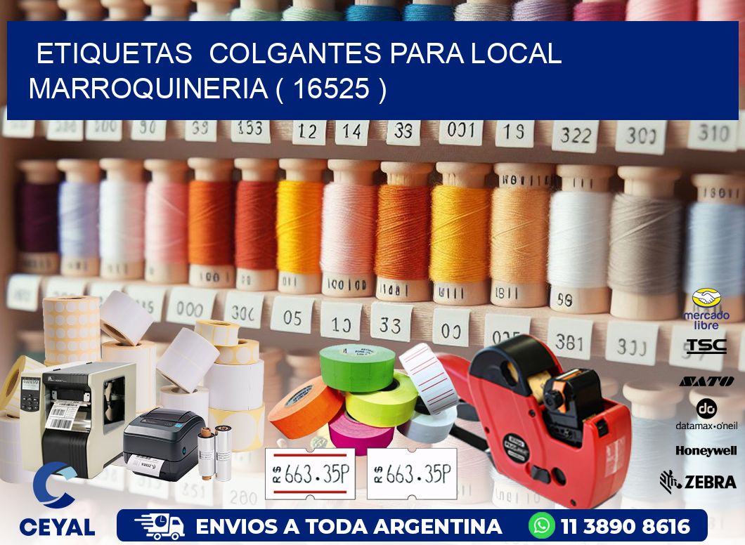 ETIQUETAS COLGANTES PARA LOCAL MARROQUINERIA ( 16525 )