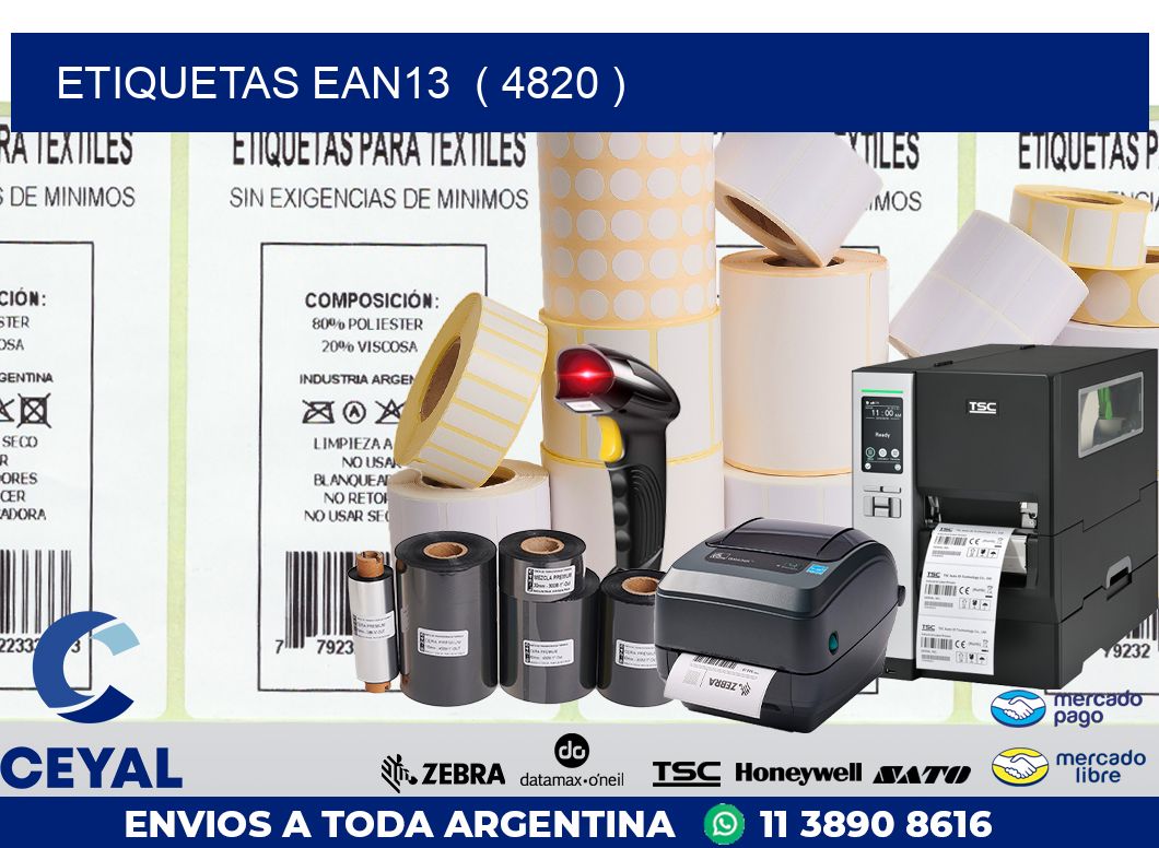 ETIQUETAS EAN13  ( 4820 )