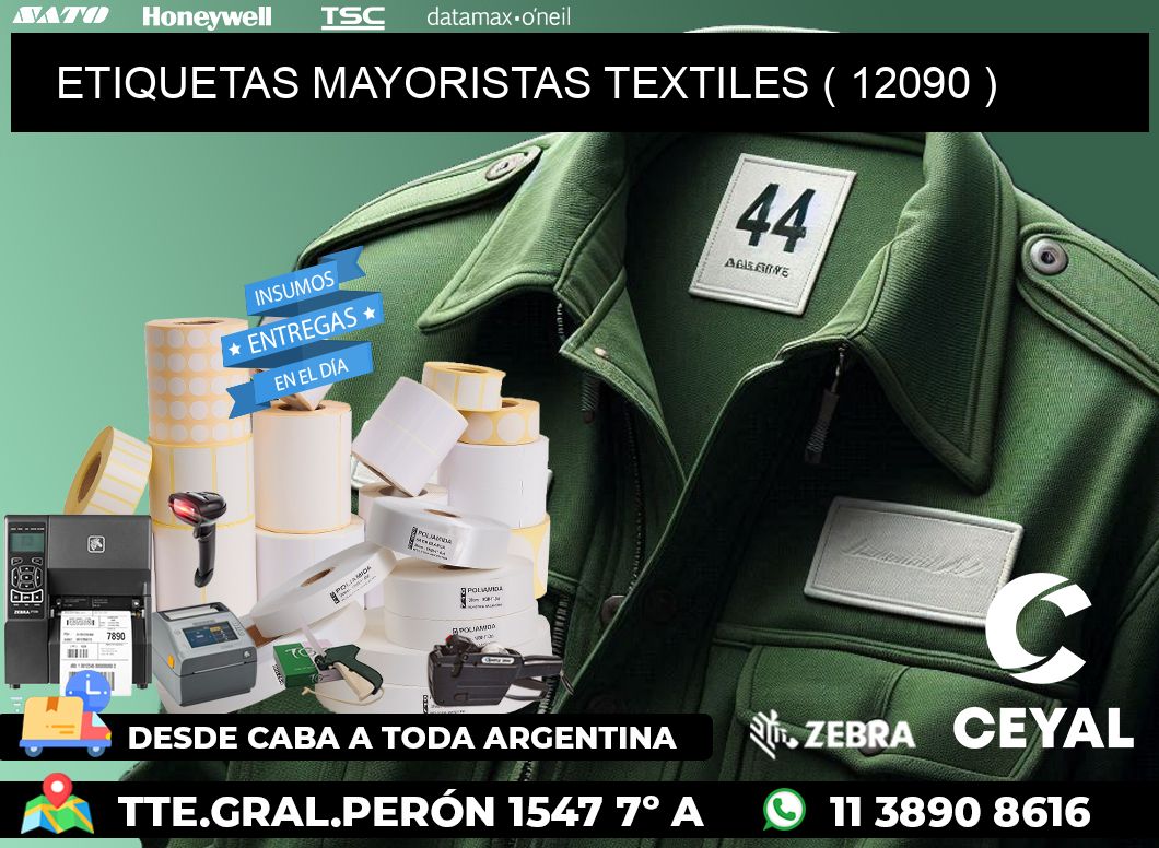 ETIQUETAS MAYORISTAS TEXTILES ( 12090 )