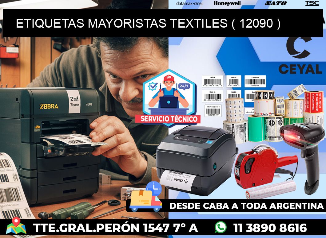 ETIQUETAS MAYORISTAS TEXTILES ( 12090 )