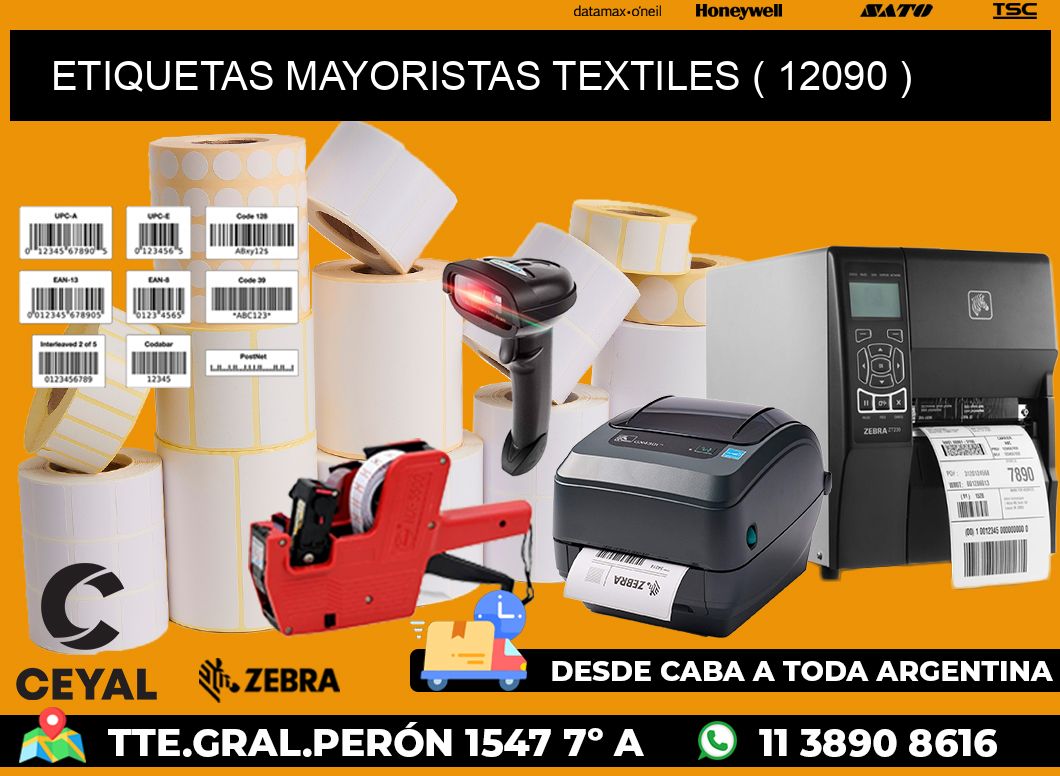 ETIQUETAS MAYORISTAS TEXTILES ( 12090 )