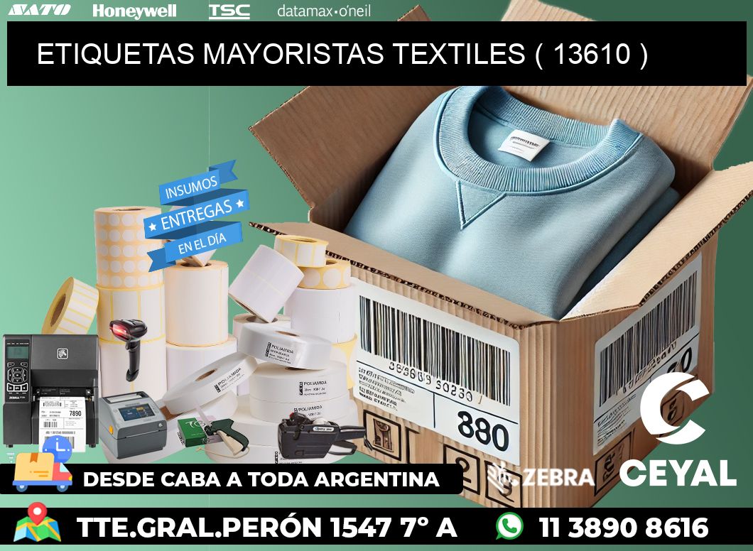 ETIQUETAS MAYORISTAS TEXTILES ( 13610 )