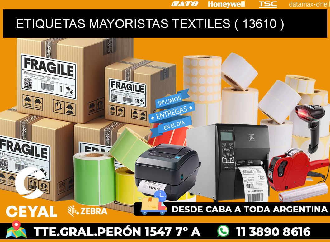 ETIQUETAS MAYORISTAS TEXTILES ( 13610 )