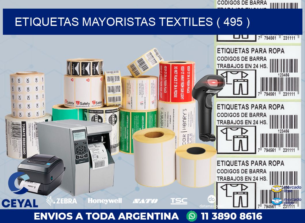 ETIQUETAS MAYORISTAS TEXTILES ( 495 )