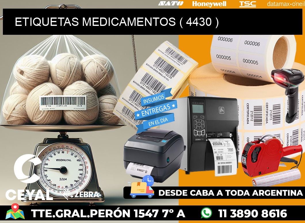 ETIQUETAS MEDICAMENTOS ( 4430 )