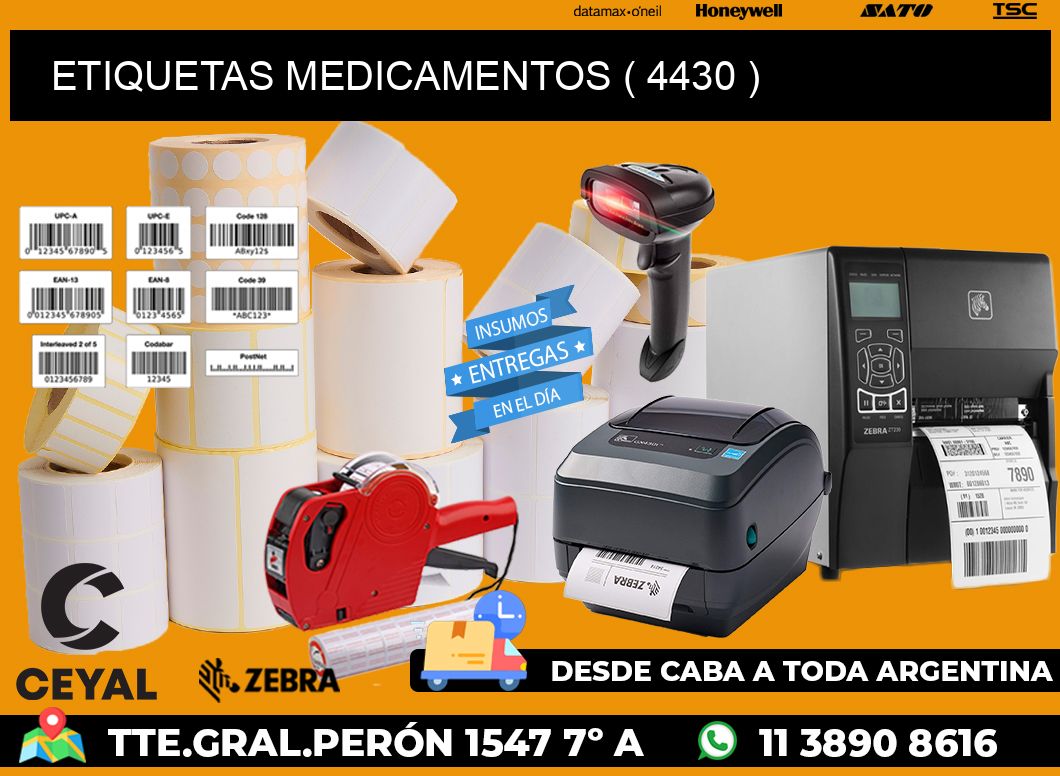 ETIQUETAS MEDICAMENTOS ( 4430 )