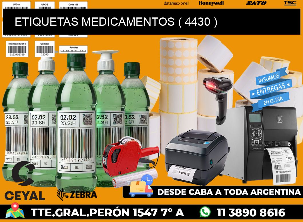 ETIQUETAS MEDICAMENTOS ( 4430 )