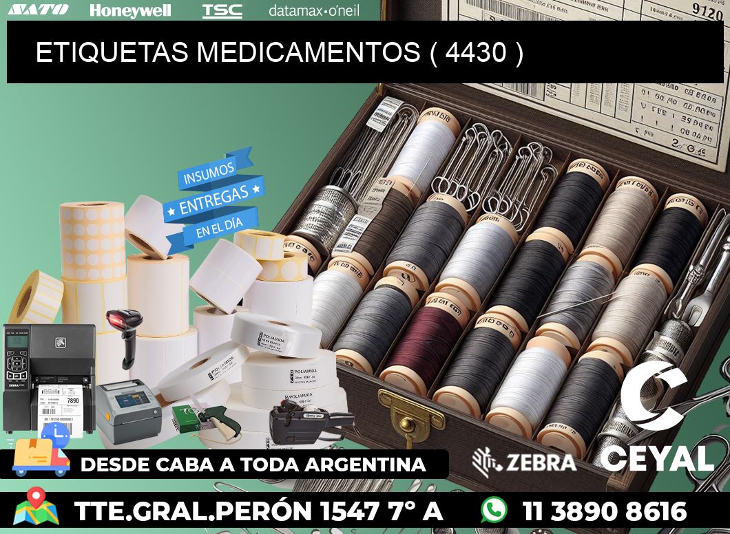 ETIQUETAS MEDICAMENTOS ( 4430 )